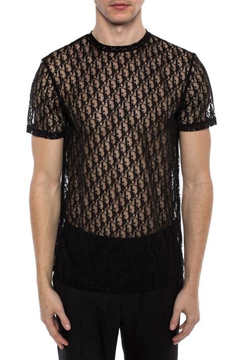 dior mesh shirt men|Dior men's t shirts.